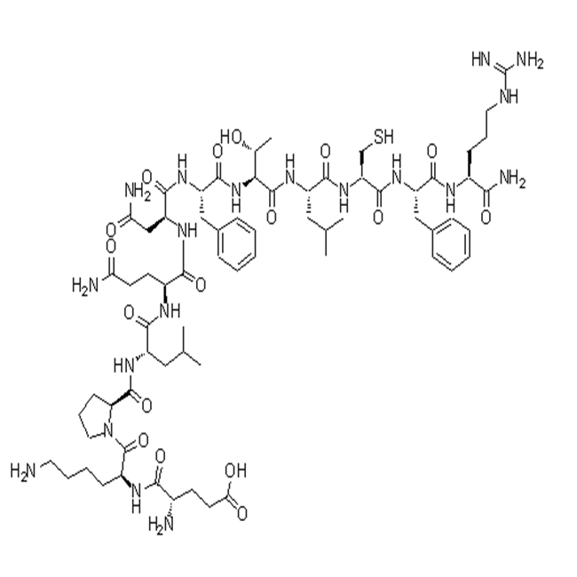Amyloid P Component (27-38) amide trifluoroacetate salt molecular structure.png
