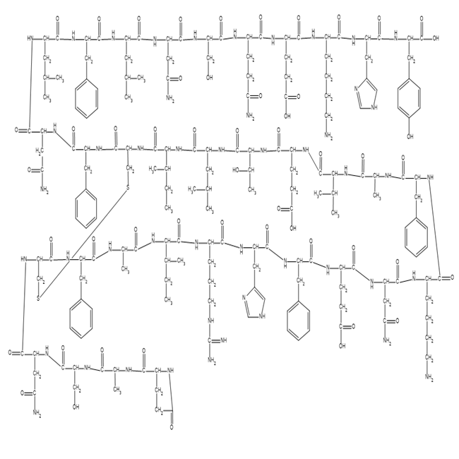 Amyloid Dan Protein (1-34) trifluoroacetate salt（S-S) molecular structure.png