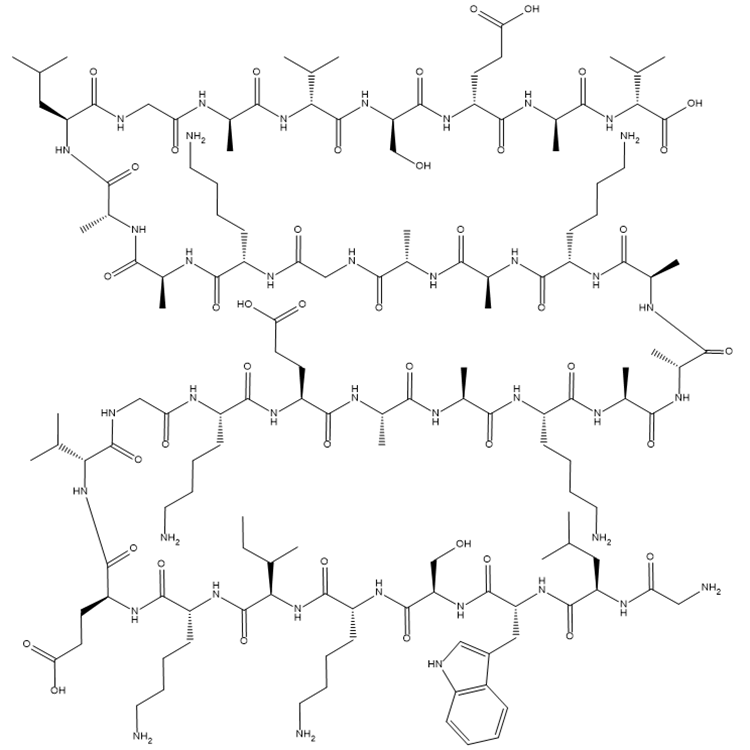 皮抑菌肽结构式