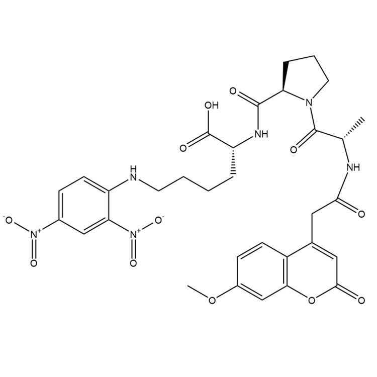 Mca-Ala-Pro-Lys(Dnp)-OH分子式